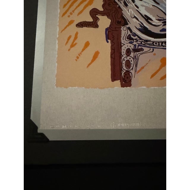 1970s Salvador Dalí – "The Dentist" (El Dentista) Rare 1970 .925 Sterling Silver Plated Serigraph | From the Professions of Man Suite Custom Gallery Framed For Sale - Image 5 of 7