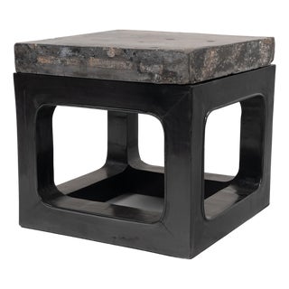 Chinese Golden Brick Side Table, C. 1838 For Sale