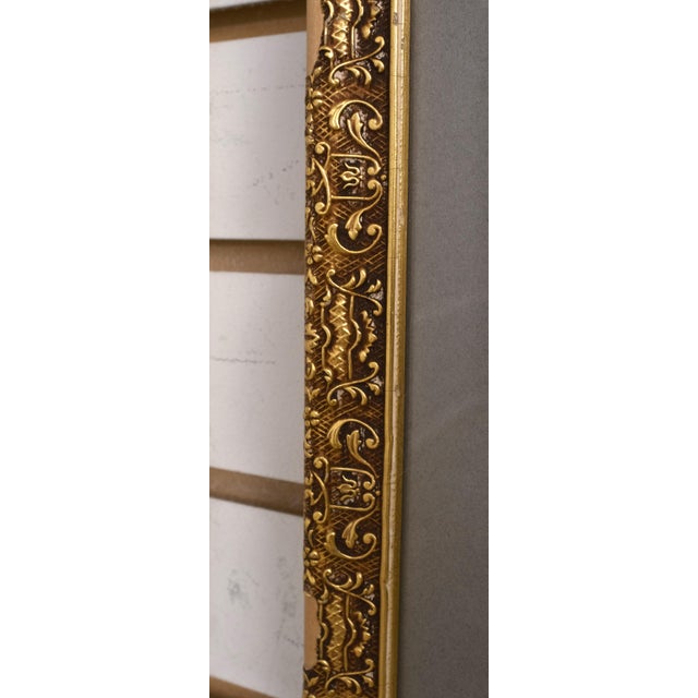 Early 19th Century Signed Framed Watercolor Italian Canal Scene Engraving For Sale - Image 5 of 8