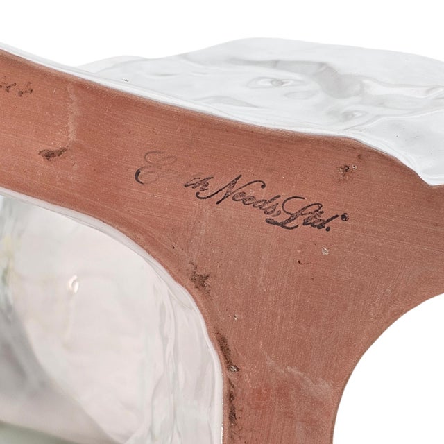 Large White Rabbit Statement Animal Sculpture Earth Needs California Glazed Terracotta Statue 27.5" For Sale - Image 17 of 17