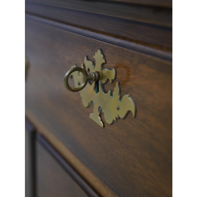 Brown Kittinger Cw-19 Colonial Williamsburg Mahogany Lowboy For Sale - Image 8 of 18