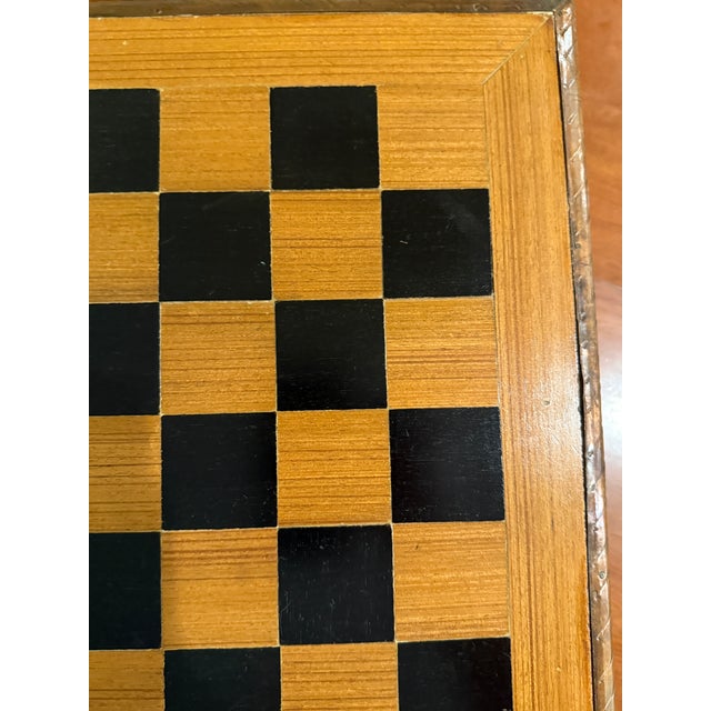 Brown Anglo Raj 1950's Table Top Chess Board, India For Sale - Image 8 of 12