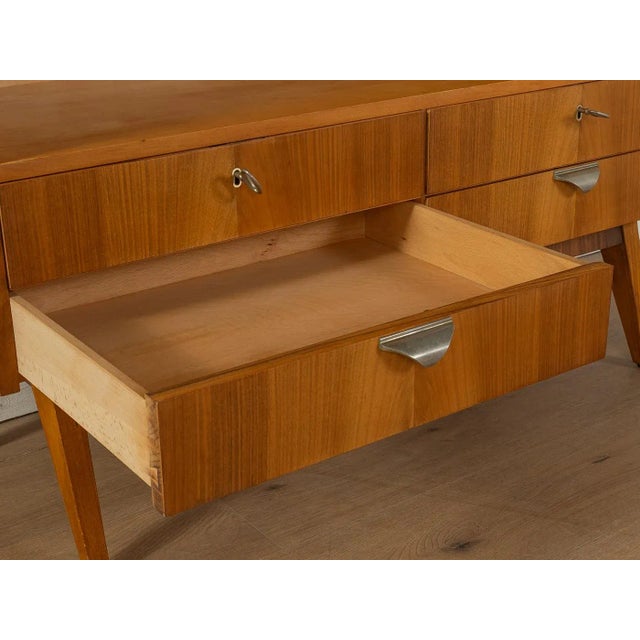 Brown Vintage Secretary Desk, 1950s For Sale - Image 8 of 10
