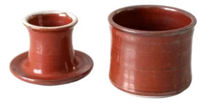 Vintage Studio Pottery Butter Keeper Jar