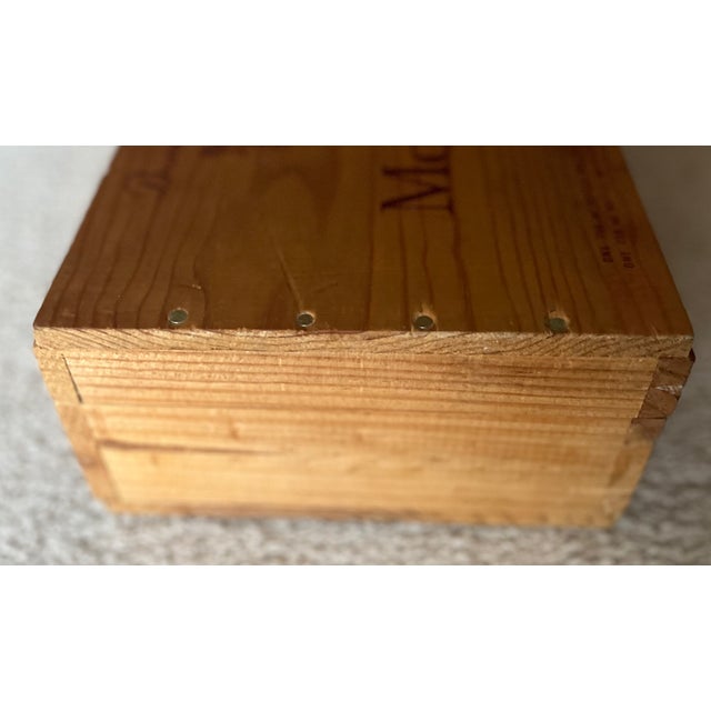 1970s Vintage Rothschild Mouton-Cadet Wood Presentation Box For Sale - Image 5 of 8
