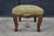 Antique Louis XV French Provincial Walnut Foot Stool Ottoman & Pillow Leopard For Sale - Image 10 of 17
