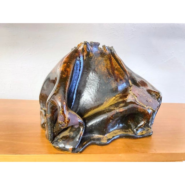 1990s Amorphous Studio Ceramics Vase by Silke Hennesen-Völker, 1970s For Sale - Image 5 of 12