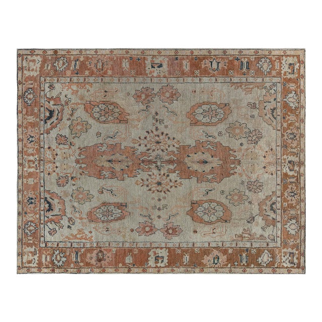 Antique Turkish Oushak Rug For Sale