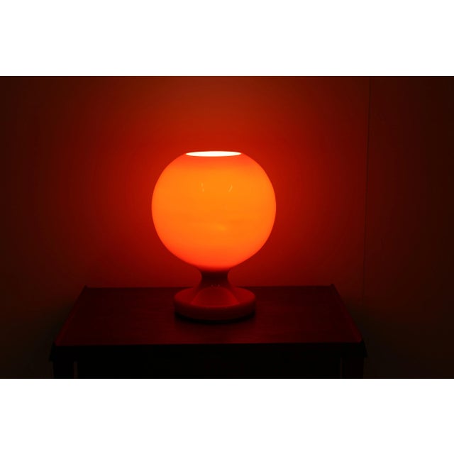 Red Glass Table Lamp by Stefan Tabery, 1960s For Sale - Image 4 of 7