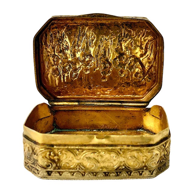 Repoussé Vermeil Box Inspired by Sandro Botticelli’s Renaissance Masterpiece “Primavera” For Sale In San Francisco - Image 6 of 8
