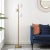 Introducing the Devlyn lamp, a blend of modern design and elegant illumination. Standing at 62 inches, this gold metal...