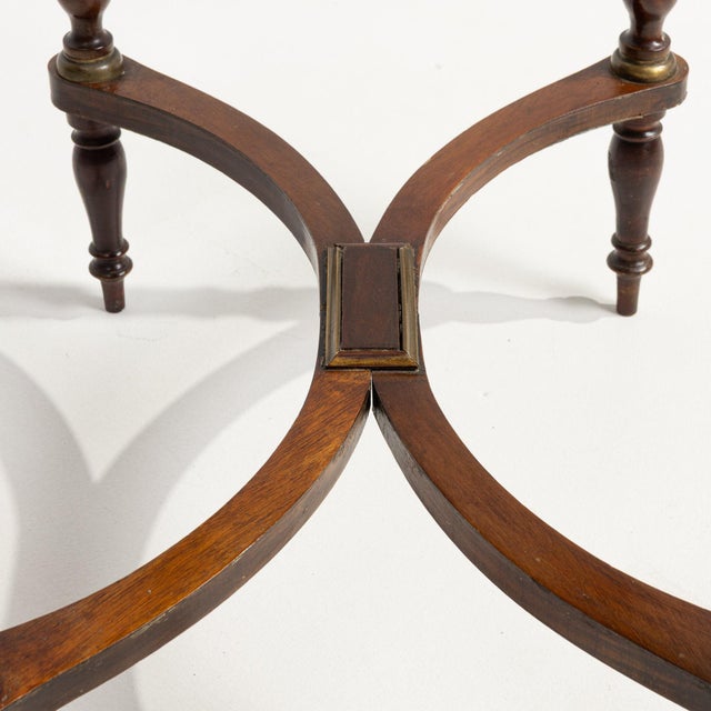 French 1880-1889 France Rich Mahogany Mahogany Side Table With Drawer For Sale - Image 3 of 10