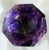 Antique Octagonal Amethyst Quartz Crystal Decorative Bowl For Sale - Image 3 of 7