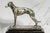 Art Deco Rare 1920s English Art Deco Ebonized Wood Silverplate Greyhound Statue Sculpture Cigar Box Home Decor For Sale - Image 3 of 18