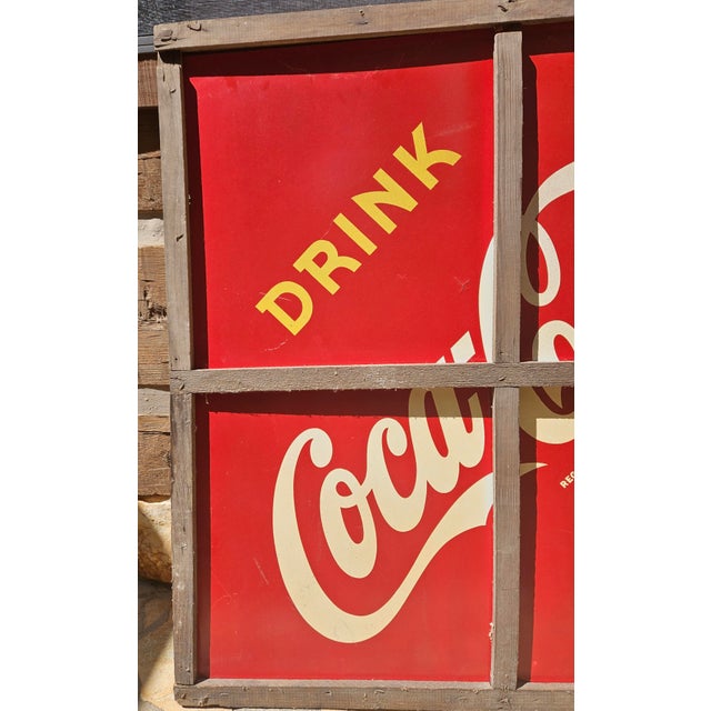 Rare Antique Double-Sided Coke & Appalachian Cafe Menu Sign For Sale - Image 16 of 18