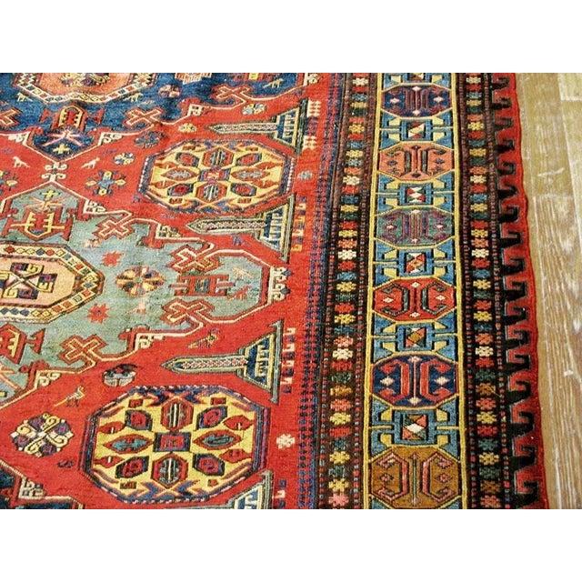 Traditional 19th Century Caucasian Soumak Carpet ( 5' x 8'3" - 153 x 252 ) For Sale - Image 3 of 5