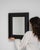 Black Mid 20th Century France Neoclassical Black Wood Mirror For Sale - Image 8 of 8