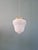 Art Deco Pendant Light in Pressed Molded Milk Glass, 1920s For Sale - Image 9 of 11