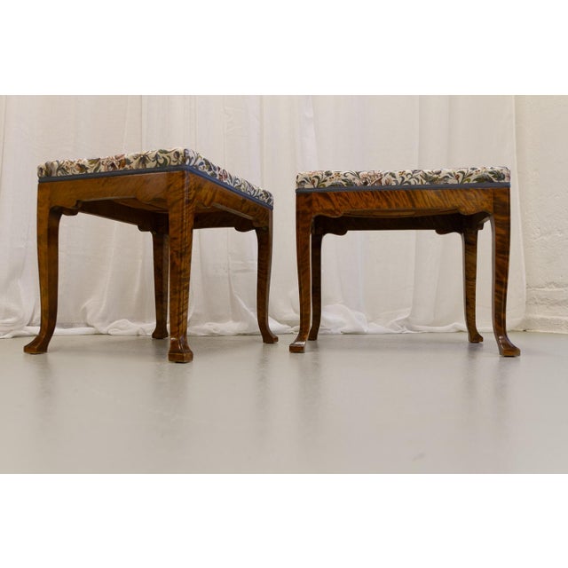 Set of Danish Rococo Style Stools in Birch, 1870s For Sale - Image 16 of 18