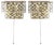 Crystal Glass Wall Lamps from Palwa, Set of 2 For Sale