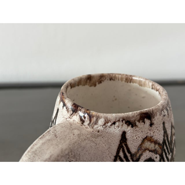 Maritime Mug with Stylized Fish Motifs from Rügen Keramik, 1970 For Sale - Image 4 of 18