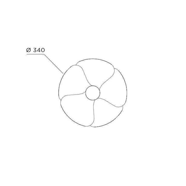 Mid-Century Modern Olivier Mourgue Model 2093-A Wall or Ceiling Lamp for Disderot For Sale - Image 3 of 5