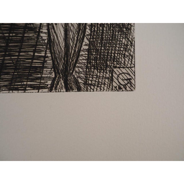 Marcel Gromaire, At the Bar, The Waitress, Original Copper Engraving For Sale - Image 5 of 7