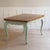 French Country Style Mint Green Dining Table with Inlaid Top, 1920s For Sale - Image 3 of 18