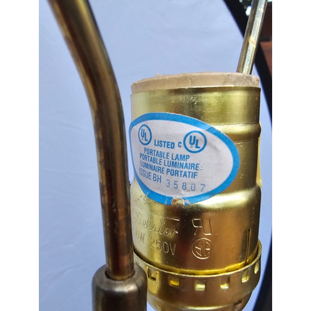 Pair of Large Late 20th Century Brass 3-Way Lamps For Sale In Baltimore - Image 6 of 7