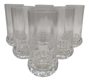 Crystal Water Glasses Orangeade, 1970s, Set of 6