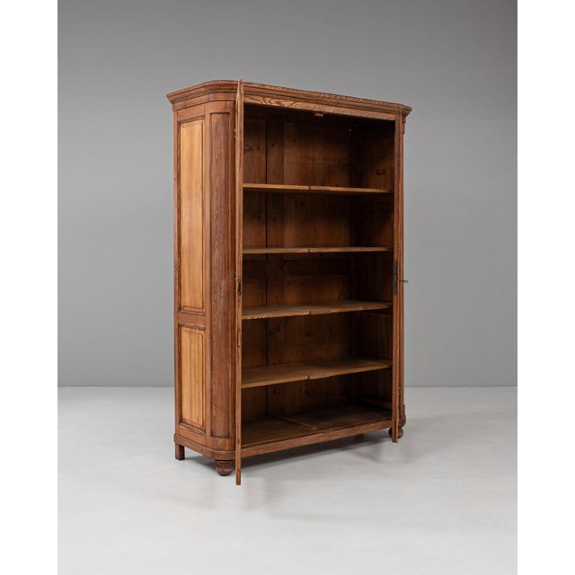 Tan 19th Century France Tan Wood Storage Cabinets & Cupboards For Sale - Image 8 of 11