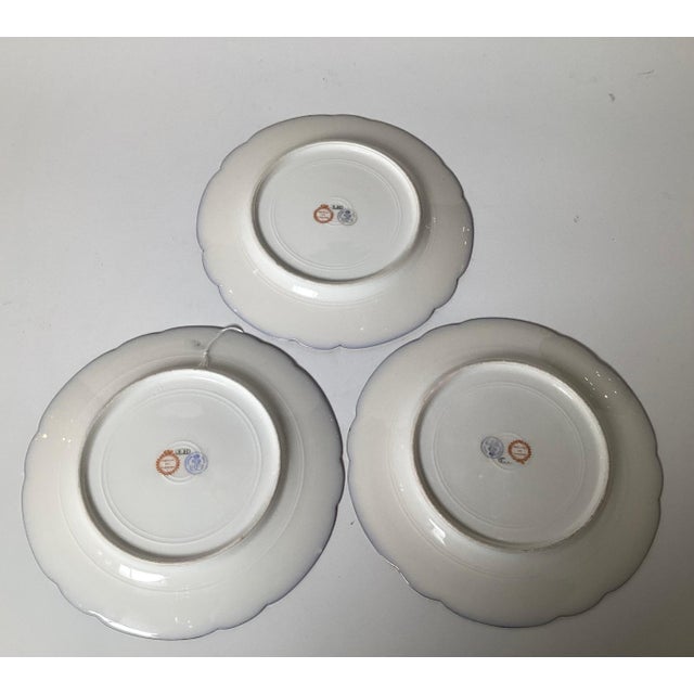 Art Nouveau A Set of Three 1840's Sevres Porcelain Cabinet Plates For Sale - Image 3 of 12