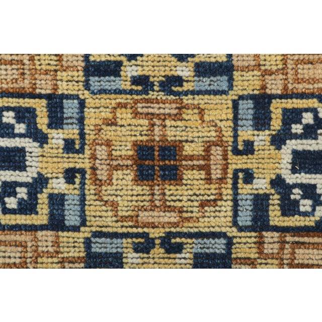 Modern Rug & Kilim’s Classic Oriental Rug in Brown with Chinese Kangxi Geometric Medallion For Sale - Image 3 of 3