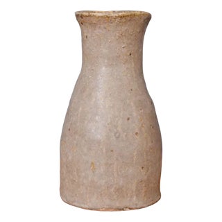 Bohemian Chamotte Clay Vase, 1960s For Sale