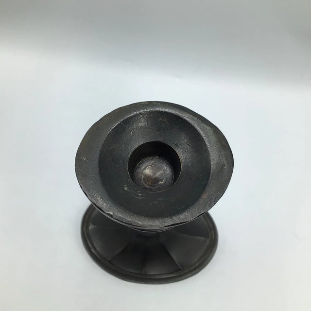Bronze Georgian Style Candle Holders - A Pair For Sale - Image 11 of 13