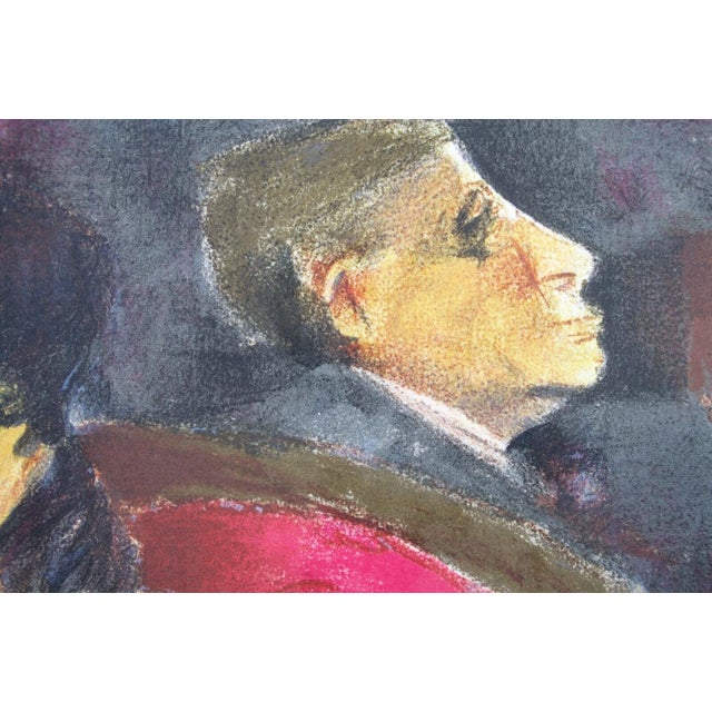 Remo Squillantini La Signora in Rosso Signed Lithograph 48/175 Framed 1980s For Sale - Image 11 of 12