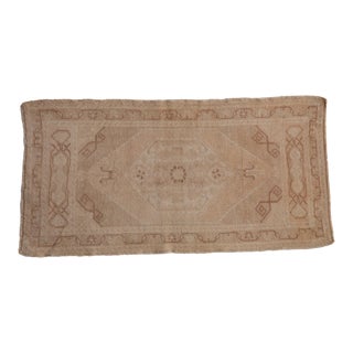 Vintage Distressed Oushak Rug - 1'11" X 3'8" For Sale