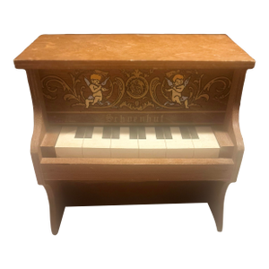 Vintage Schoenhut Cherub Motif Piano Music Box (As-Is)