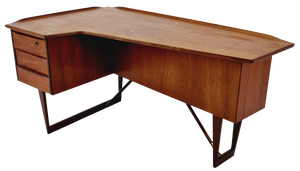 Danish Teak Desk by Peter Lovig Nielsen for Hedensted, 1960s