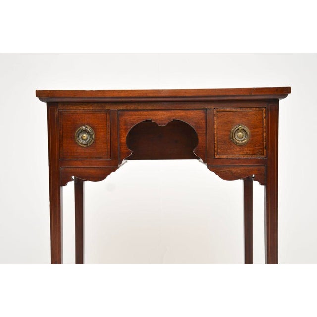Brown Antique Edwardian Occasional Side Table, 1900 For Sale - Image 8 of 11