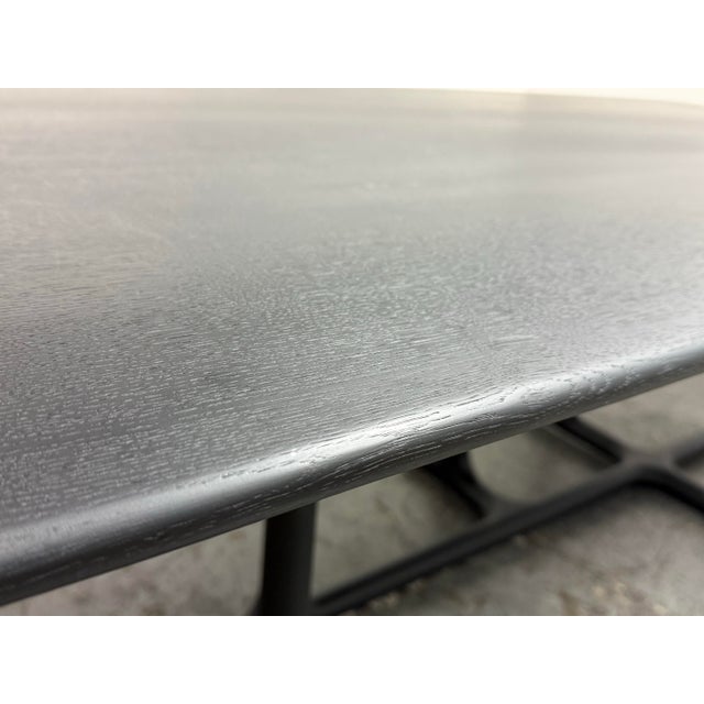 Black Christophe Delcourt Tye Dining Table, Black Oak For Sale - Image 8 of 12