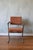 Cleo Baldon Pair of Mid-Century Modern Side Chairs in Light Chocolate Suede For Sale - Image 4 of 11