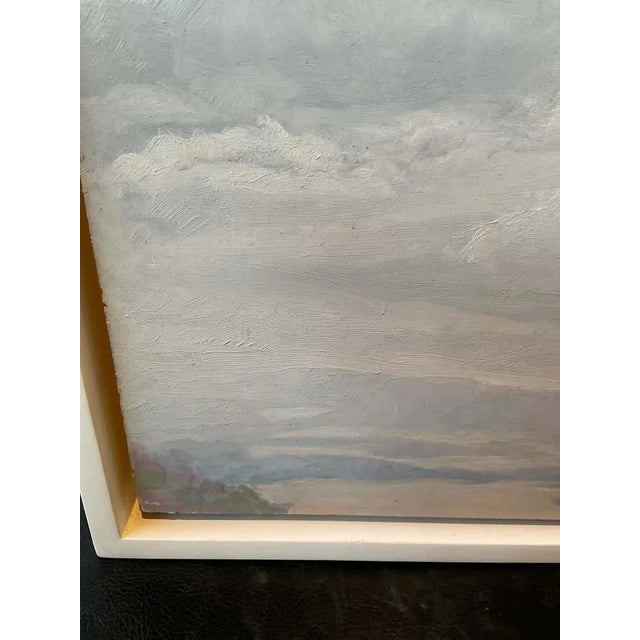 Paint Oil on Board of Delaware Water Gap During Snow For Sale - Image 7 of 7