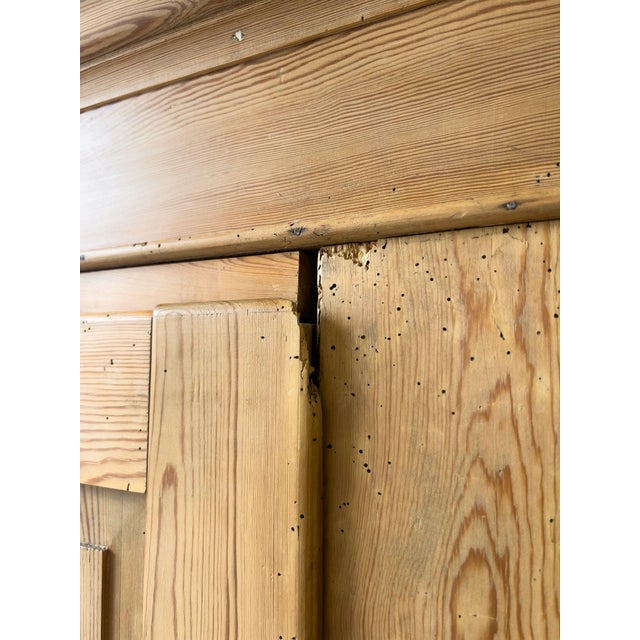 Antique European Pine Wardrobe For Sale - Image 9 of 15