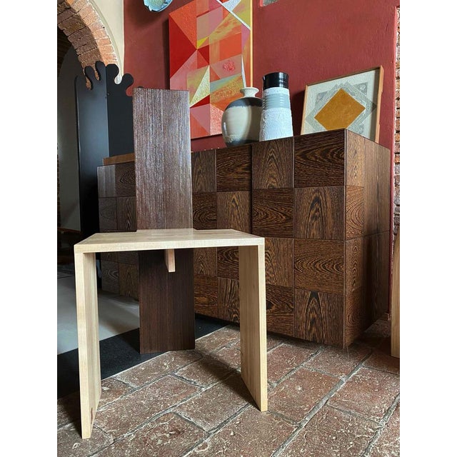 Cimabue Wengè Chair by Ferdinando Meccani for Meccani Design For Sale - Image 6 of 7