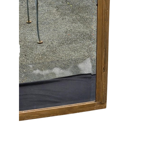 1920 French Gilded Beveled Edge Mirror. For Sale - Image 10 of 15