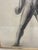 Early 20th Century Male Nude Artist Study Charcoal on Paper. For Sale - Image 9 of 10