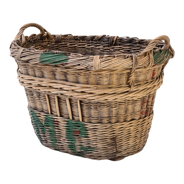 Large Grape Gathering Basket Chairish