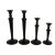 Pottery Barn Seville Hammered Metal Candle Holders, Set of Four For Sale
