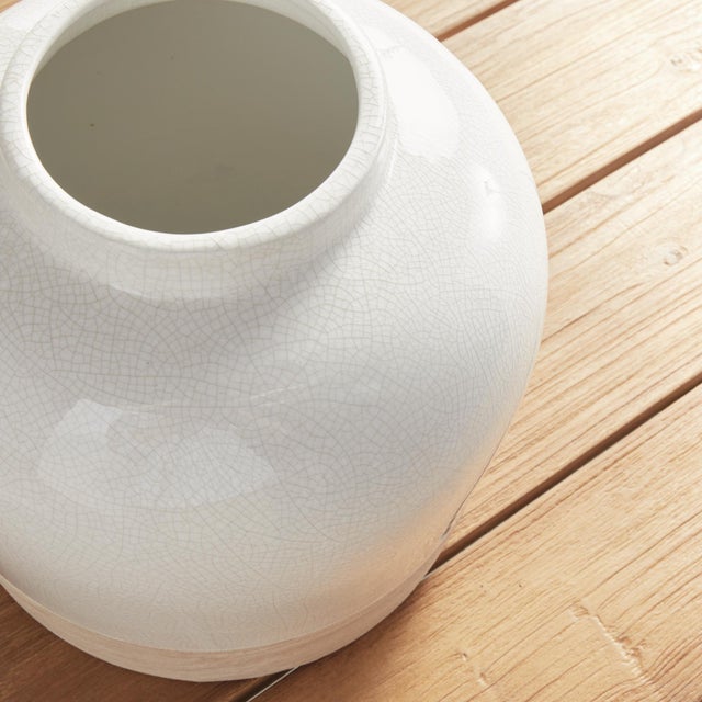 Ceramic Leona Wide Vase For Sale - Image 7 of 7